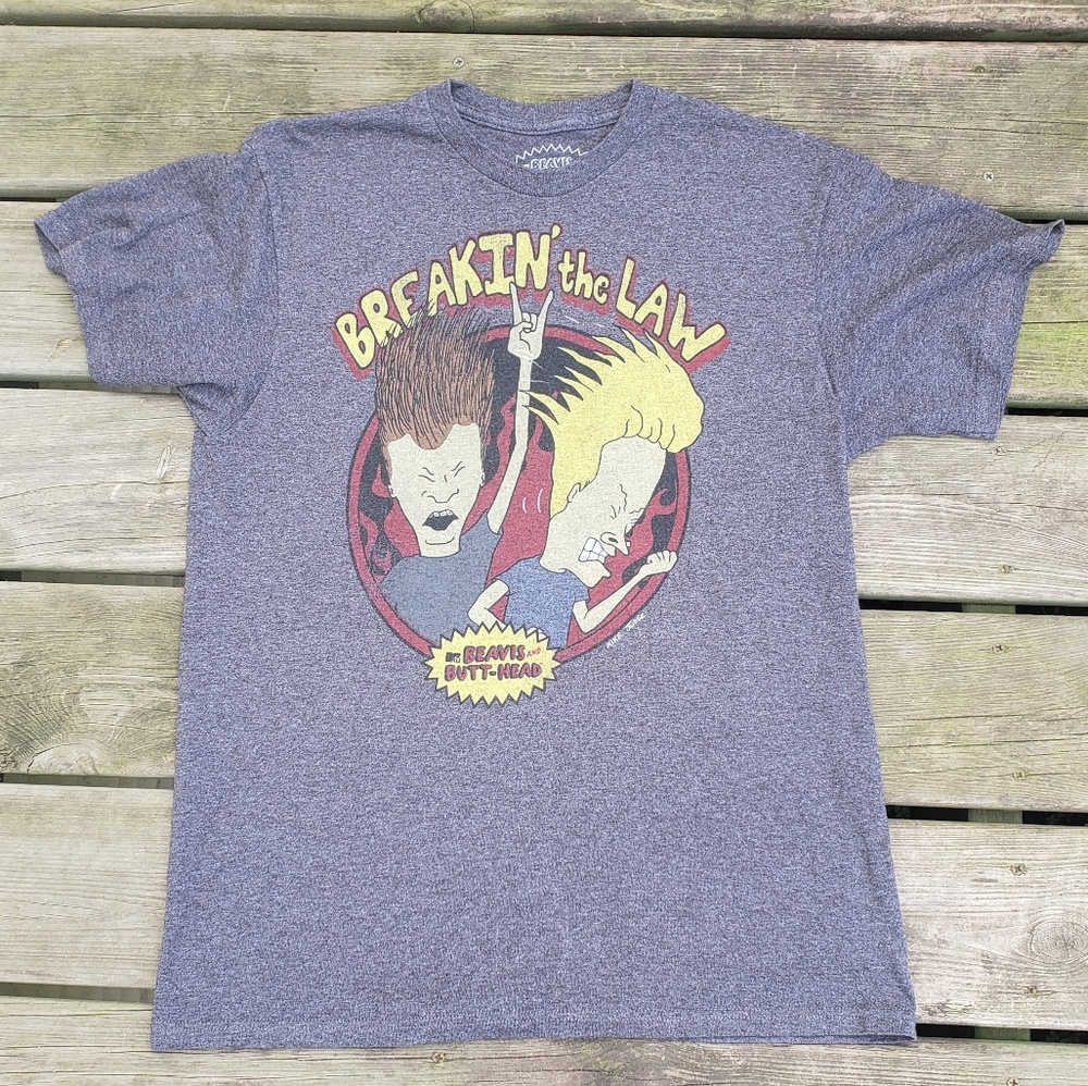 Beavis and Butt-Head Breakin' the law tee